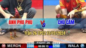 Trận 26 CPC2 13/12/2024 - Gà Chú Cấm Kết Liễu Gà Anh Phu Phu Mau Lẹ