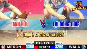 Trận 7 CPC1 26/7/2025 - Vàng Tàu Anh Hữu Đá 1 Tăng 1 Điều Đi Bụi