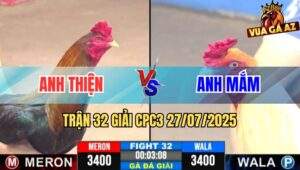 Trận 32 Giải CPC3 27/7/2025 - Anh Thiện Cần Thơ Vs Anh Mắm Thành Phố