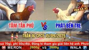 Trận 16 CPC5 15/9/2025 - Anh Tâm Tân Phú Và Anh Phát Bến Tre