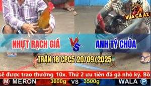 Trận 18 CPC5 20/9/2025 - Gà Điều Táng Gãy Cổ Gà Ô Trọc Anh Tý Chùa