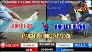 Trận 34 TonHon 28/11/2025 - Anh Út 30 Gặp Anh Lưu Huỳnh