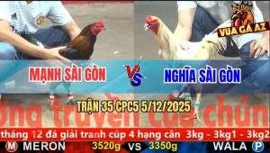 Trận 35 CPC5 5/12/2025 - Gà Điều Anh Mạnh Hạ Knock-Out Bướm Anh Nghĩa